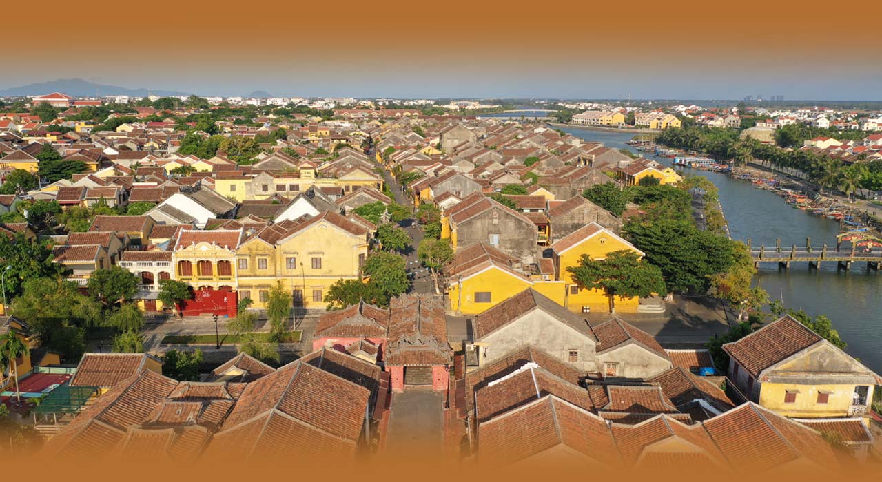 호이안 구시가 전경 (항공)